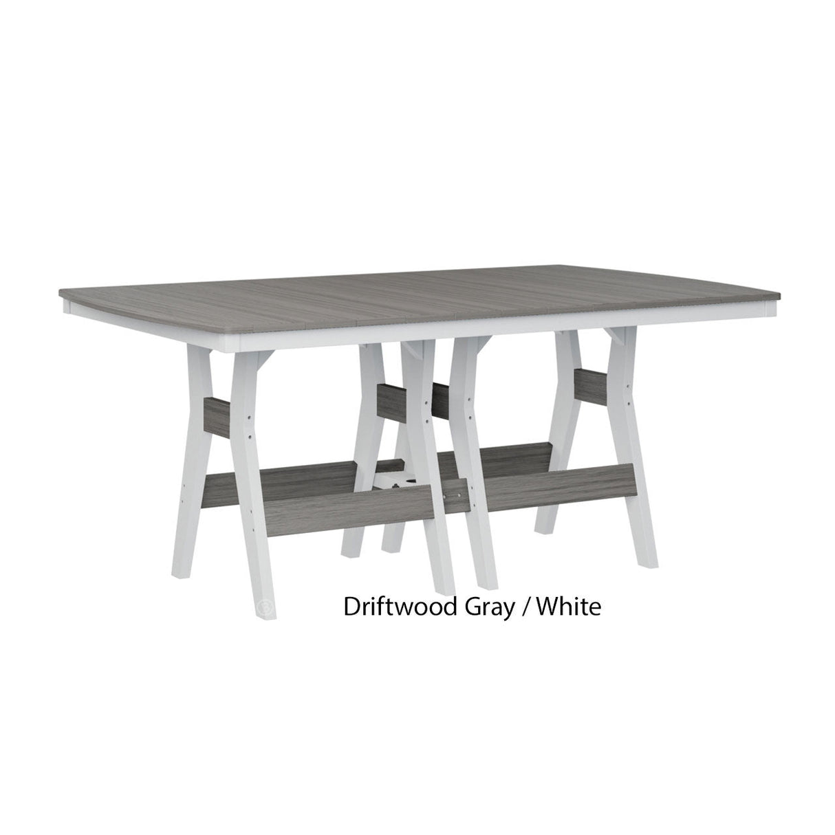 Berlin Gardens Harbor Counter Tables Standard Top 44" x 72" Rectangular Counter Table