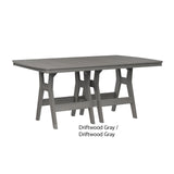 Berlin Gardens Harbor Counter Tables Standard Top 44" x 72" Rectangular Counter Table