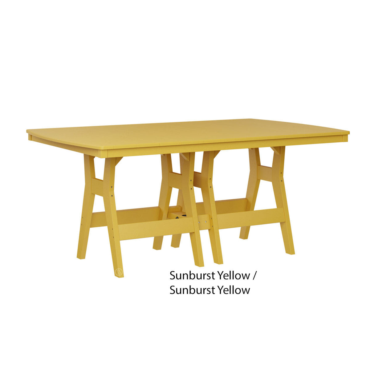 Berlin Gardens Harbor Counter Tables Standard Top 44" x 72" Rectangular Counter Table