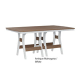 Berlin Gardens Harbor Dining Tables Standard Top 44" x 72" Rectangular Dining Table