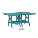 Berlin Gardens Harbor Dining Tables Standard Top 44" x 72" Rectangular Dining Table