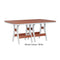 Berlin Gardens Harbor Dining Tables Standard Top 44" x 72" Rectangular Dining Table