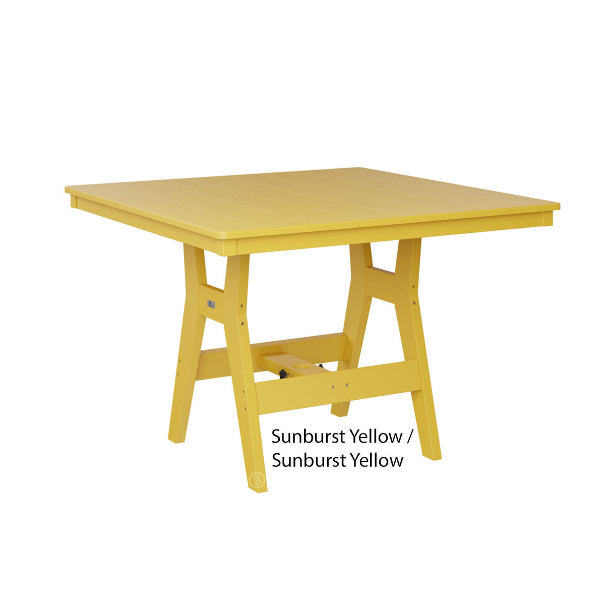 Berlin Gardens Harbor Counter Tables Standard Top 44" Square Counter Table