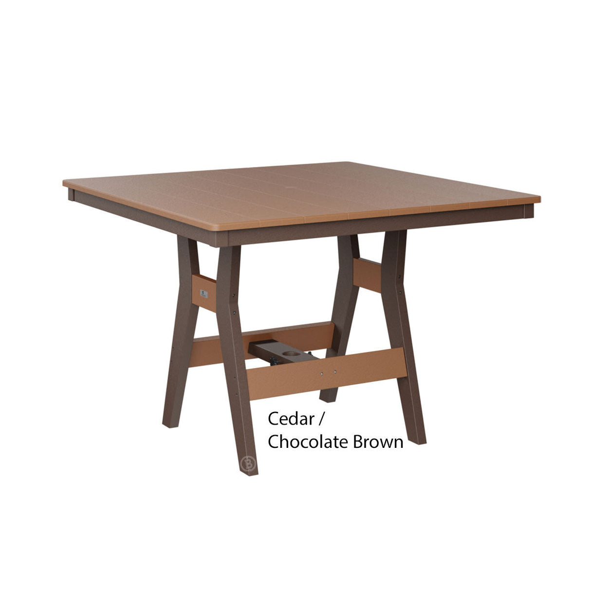 Berlin Gardens Harbor Dining Tables Standard Top 44" Square Dining Table