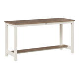 Berlin Gardens Aluminum Balcony Table Dining Height Hammered top