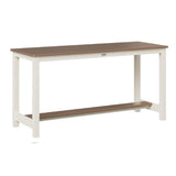 Berlin Gardens Aluminum Balcony Table Dining Height Hammered top