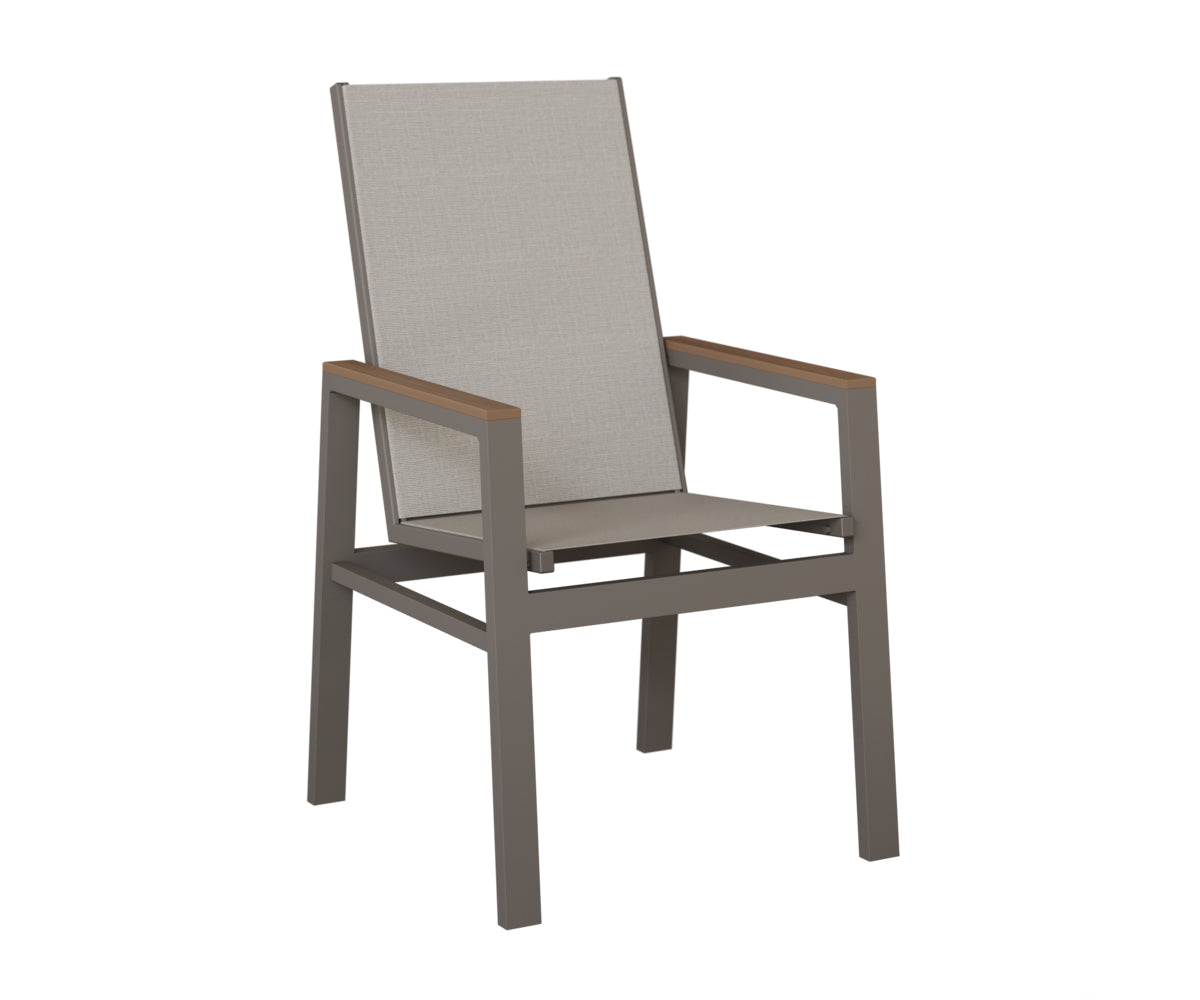 Berlin Gardens Vida High Back Padded Sling Dining Chair