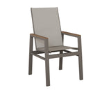Berlin Gardens Vida High Back Padded Sling Dining Chair