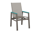 Berlin Gardens Vida High Back Padded Sling Dining Chair