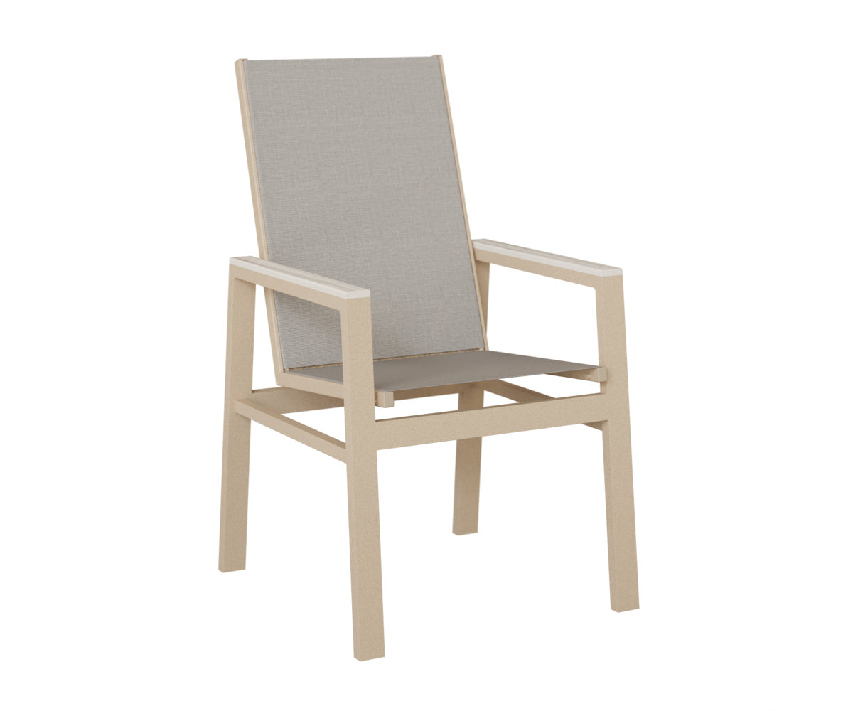 Berlin Gardens Vida High Back Padded Sling Dining Chair