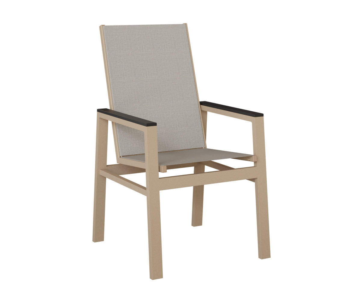 Berlin Gardens Vida High Back Padded Sling Dining Chair