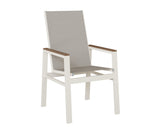 Berlin Gardens Vida High Back Padded Sling Dining Chair