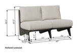 Berlin Gardens Holland Loveseat