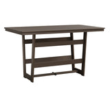 Berlin Gardens Hudson Bar Height 40" x 70" Rectangle Table with Hammered Top