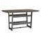 Berlin Gardens Hudson Bar Height 40" x 70" Rectangle Table with Hammered Top