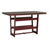 Berlin Gardens Hudson Bar Height 40" x 70" Rectangle Table with Hammered Top