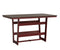 Berlin Gardens Hudson Bar Height 40" x 70" Rectangle Table with Hammered Top