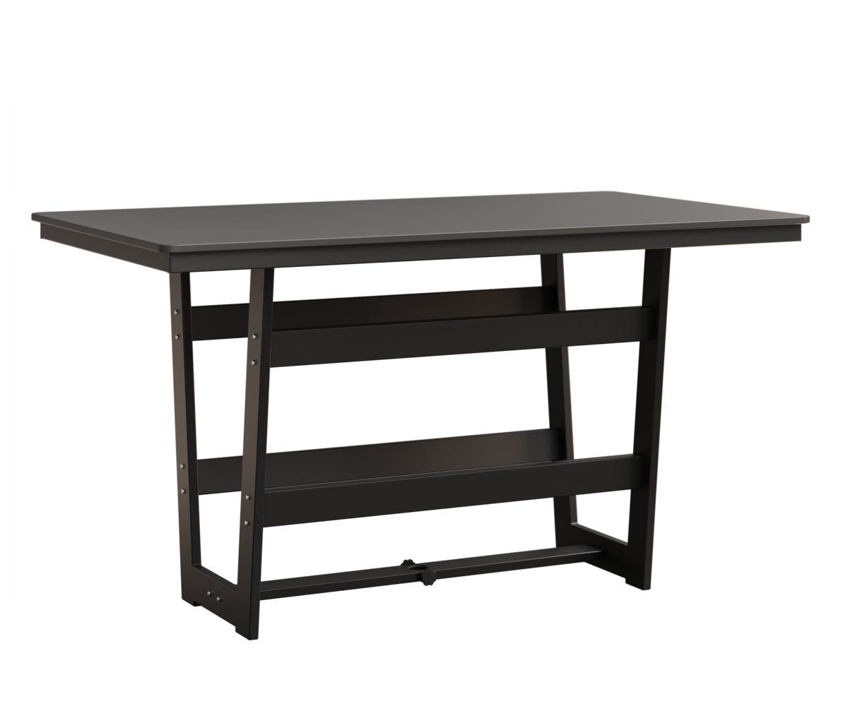 Berlin Gardens Hudson Bar Height 40" x 70" Rectangle Table with Hammered Top