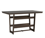 Berlin Gardens Hudson Bar Height 40" x 70" Rectangle Table with Hammered Top