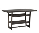 Berlin Gardens Hudson Bar Height 40" x 70" Rectangle Table with Hammered Top