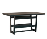 Berlin Gardens Hudson Counter Height 40" x 70" Rectangle Table with Hammered Top
