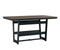 Berlin Gardens Hudson Counter Height 40" x 70" Rectangle Table with Hammered Top
