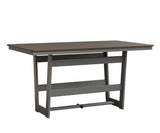Berlin Gardens Hudson Counter Height 40" x 70" Rectangle Table with Hammered Top