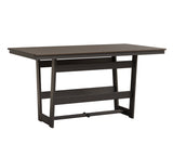 Berlin Gardens Hudson Counter Height 40" x 70" Rectangle Table with Hammered Top