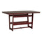 Berlin Gardens Hudson Counter Height 40" x 70" Rectangle Table with Hammered Top