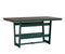 Berlin Gardens Hudson Counter Height 40" x 70" Rectangle Table with Hammered Top