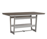 Berlin Gardens Hudson Counter Height 40" x 70" Rectangle Table with Hammered Top