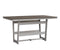 Berlin Gardens Hudson Counter Height 40" x 70" Rectangle Table with Hammered Top