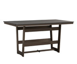 Berlin Gardens Hudson Counter Height 40" x 70" Rectangle Table with Hammered Top