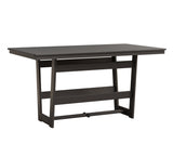 Berlin Gardens Hudson Counter Height 40" x 70" Rectangle Table with Hammered Top