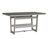 Berlin Gardens Hudson Counter Height 40" x 70" Rectangle Table with Hammered Top