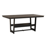 Berlin Gardens Hudson Dining Height 40" x 70" Rectangle Table with Hammered Top