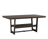 Berlin Gardens Hudson Dining Height 40" x 70" Rectangle Table with Hammered Top