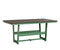 Berlin Gardens Hudson Dining Height 40" x 70" Rectangle Table with Hammered Top