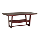 Berlin Gardens Hudson Dining Height 40" x 70" Rectangle Table with Hammered Top