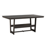 Berlin Gardens Hudson Dining Height 40" x 70" Rectangle Table with Hammered Top