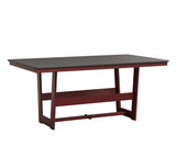Berlin Gardens Hudson Dining Height 40" x 70" Rectangle Table with Hammered Top