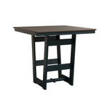Berlin Gardens Hudson Bar Height 40" x 40" Square Table with Hammered Top