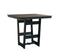 Berlin Gardens Hudson Bar Height 40" x 40" Square Table with Hammered Top