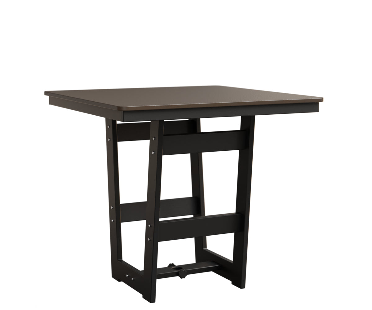 Berlin Gardens Hudson Bar Height 40" x 40" Square Table with Hammered Top