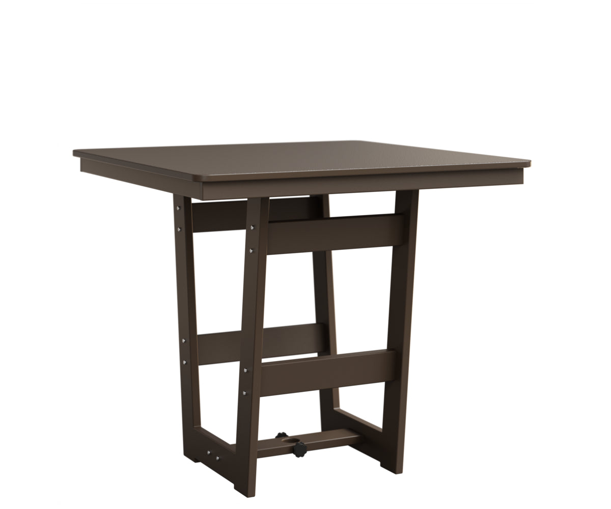 Berlin Gardens Hudson Bar Height 40" x 40" Square Table with Hammered Top