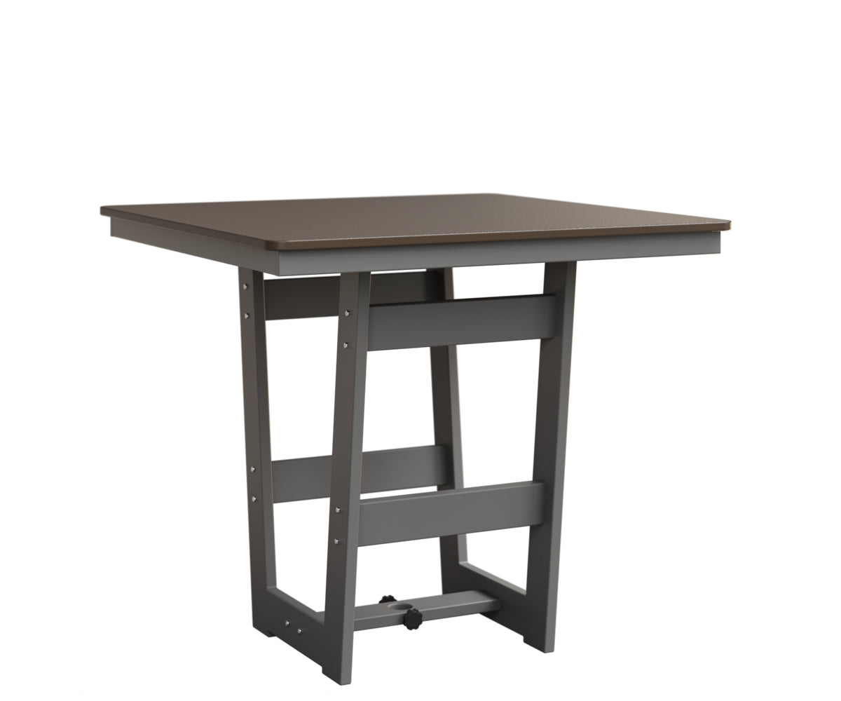 Berlin Gardens Hudson Bar Height 40" x 40" Square Table with Hammered Top