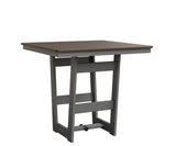 Berlin Gardens Hudson Bar Height 40" x 40" Square Table with Hammered Top