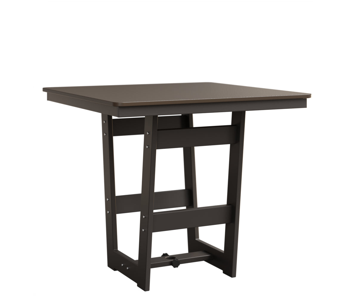 Berlin Gardens Hudson Bar Height 40" x 40" Square Table with Hammered Top