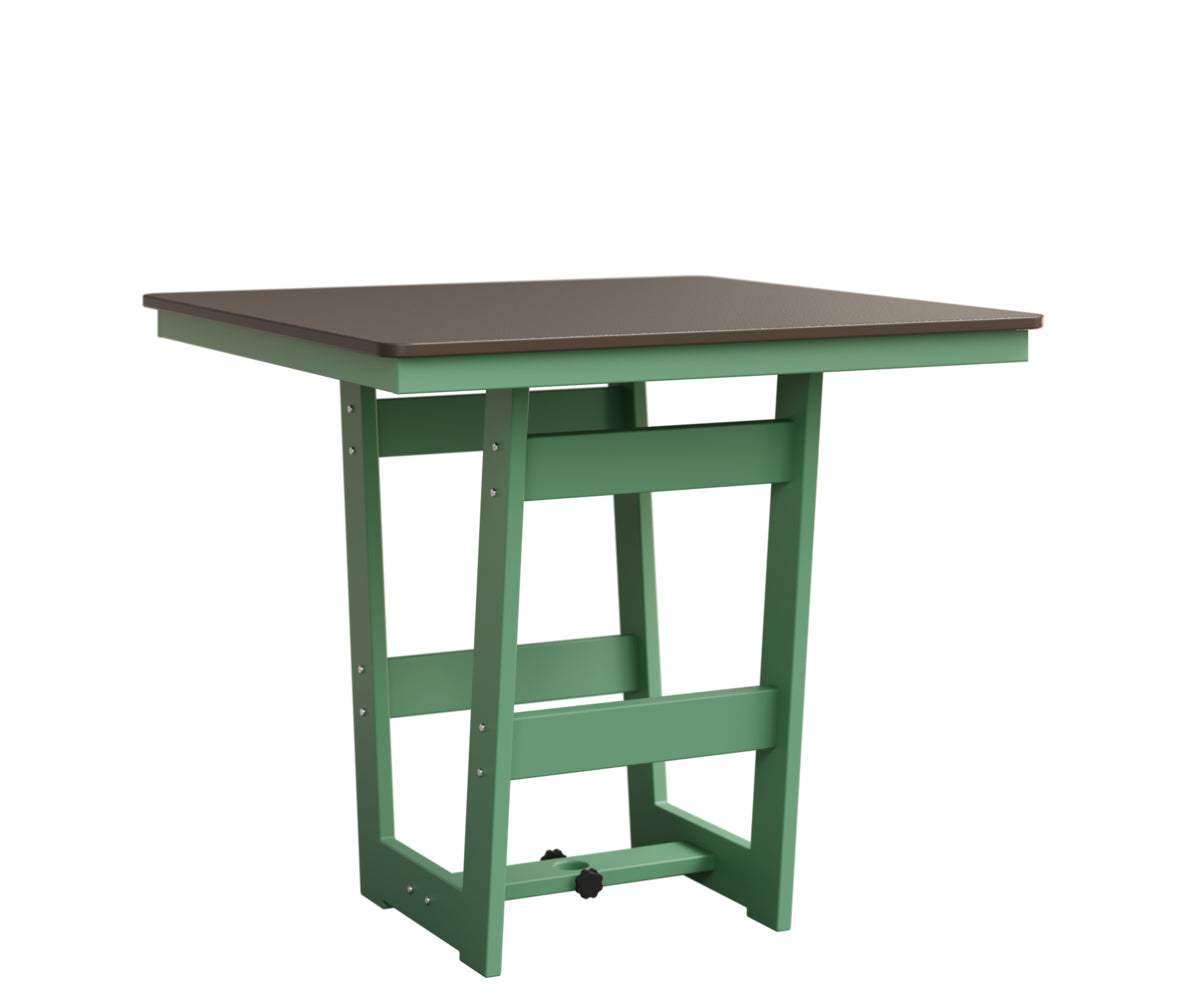 Berlin Gardens Hudson Bar Height 40" x 40" Square Table with Hammered Top