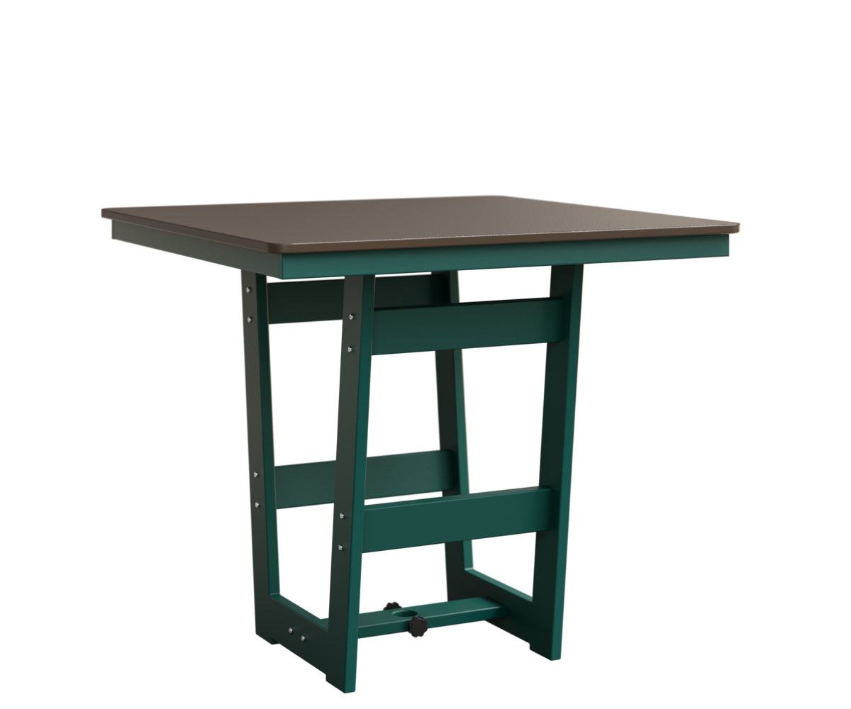 Berlin Gardens Hudson Bar Height 40" x 40" Square Table with Hammered Top
